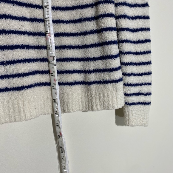 Lilly McKay long sleeve sweater half cropped stripped sizes large - Picture 7 of 8